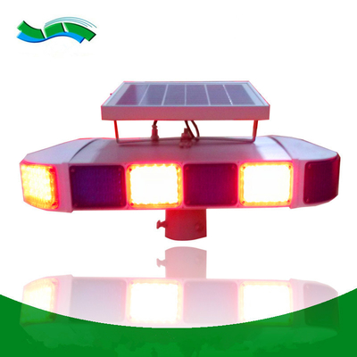 सड़क सुरक्षा के लिए लाल सौर एलईडी ट्रैफिक लाइट चेतावनी संकेत सिंगल चमकती है